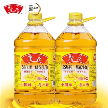 魯花5S一級花生油4L 物理壓榨 食用油 健康 調(diào)味