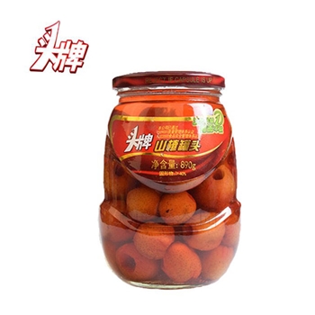 頭牌山楂新鮮水果罐頭890g瓶大連東北特產(chǎn)