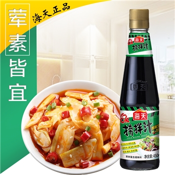 海天撈拌汁 450ml調(diào)涼菜 涼拌汁涼拌醬油調(diào)料醋涼拌菜