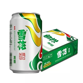 雪花啤酒 冰酷拉罐 330ml24聽(tīng) 整箱聽(tīng)裝 冰爽體驗(yàn)