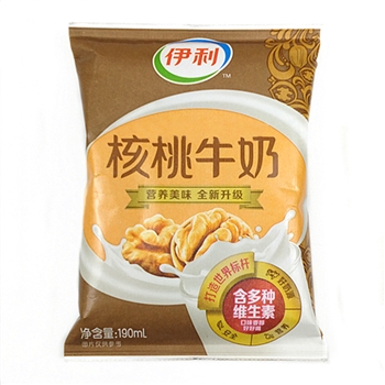 伊利核桃奶早餐奶190ml16包無菌枕清真核桃奶整箱