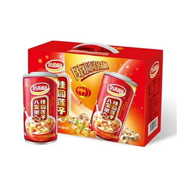 達(dá)利園八寶粥桂圓蓮子八寶粥360g8罐組八寶傳福禮盒裝