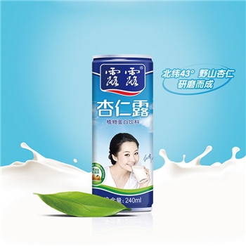 露露 經(jīng)典款杏仁露便攜裝240ml20罐 整箱 植物蛋白飲料